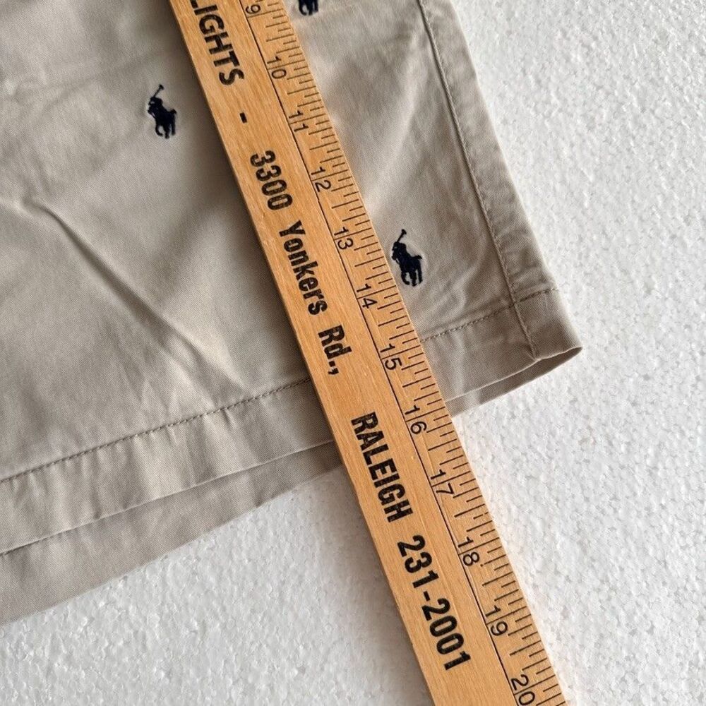 Polo Ralph Lauren Mens L Prepster Shorts Allover Pony Print Khaki Classic - Picture 8 of 8